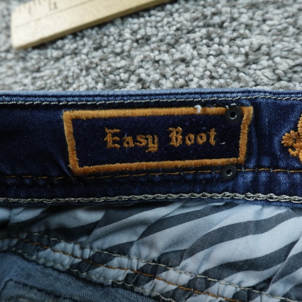 Rock Revival Jeans Womens 30 Dark Blue Denim Pants Easy Boot Betty Flare Stretch - Picture 9 of 15